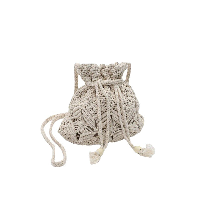 Hand-knotted Eco-friendly Shoulder Bag LoungeYard — product view 4