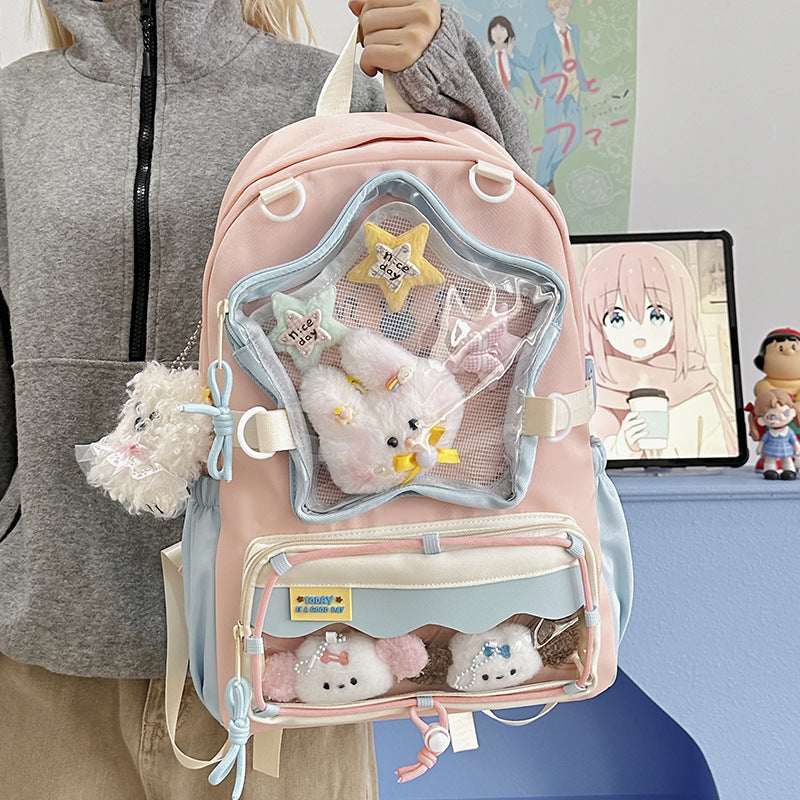 Fun Star-Shaped Design Backpack LoungeYard — product view 1