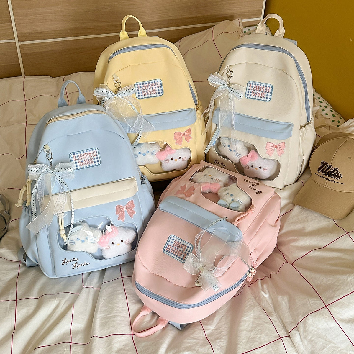 Cute Cartoon-Themed Plush Backpack LoungeYard — product view 4