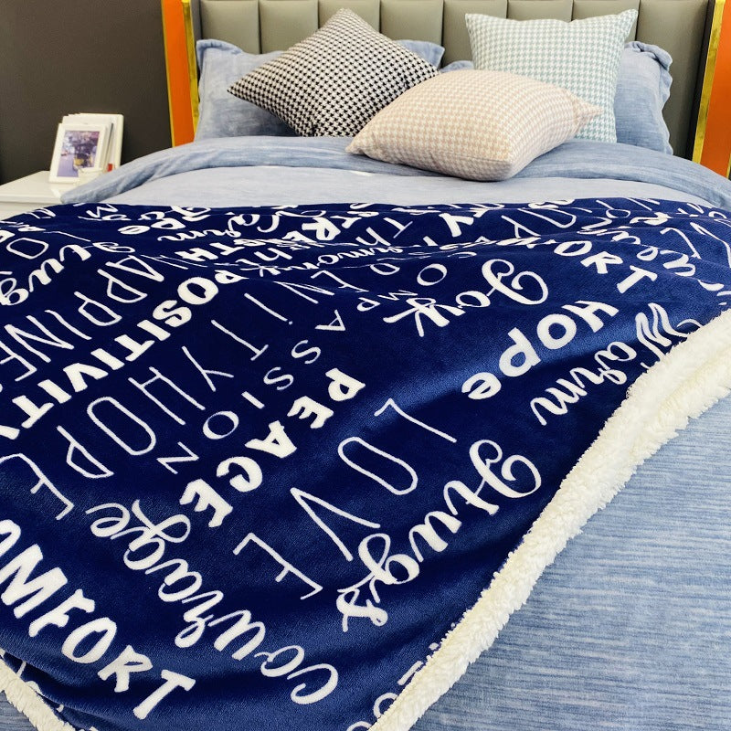 Soft Printed Fleece Blanket — product view 2