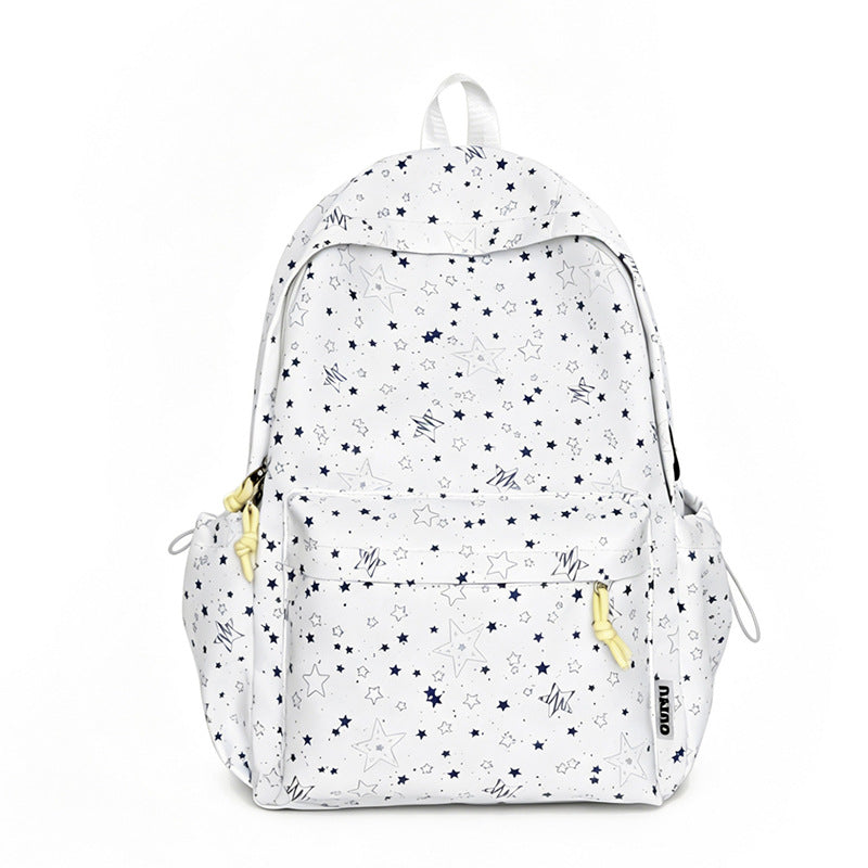 Stylish Star-Patterned School Backpack LoungeYard — product view 5