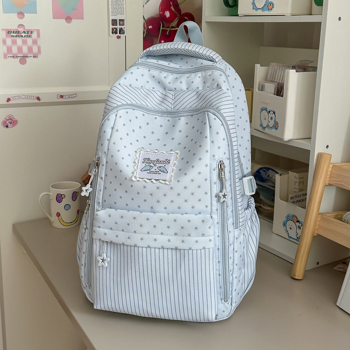 Whimsical Star-Embellished School Backpack LoungeYard — product view 6