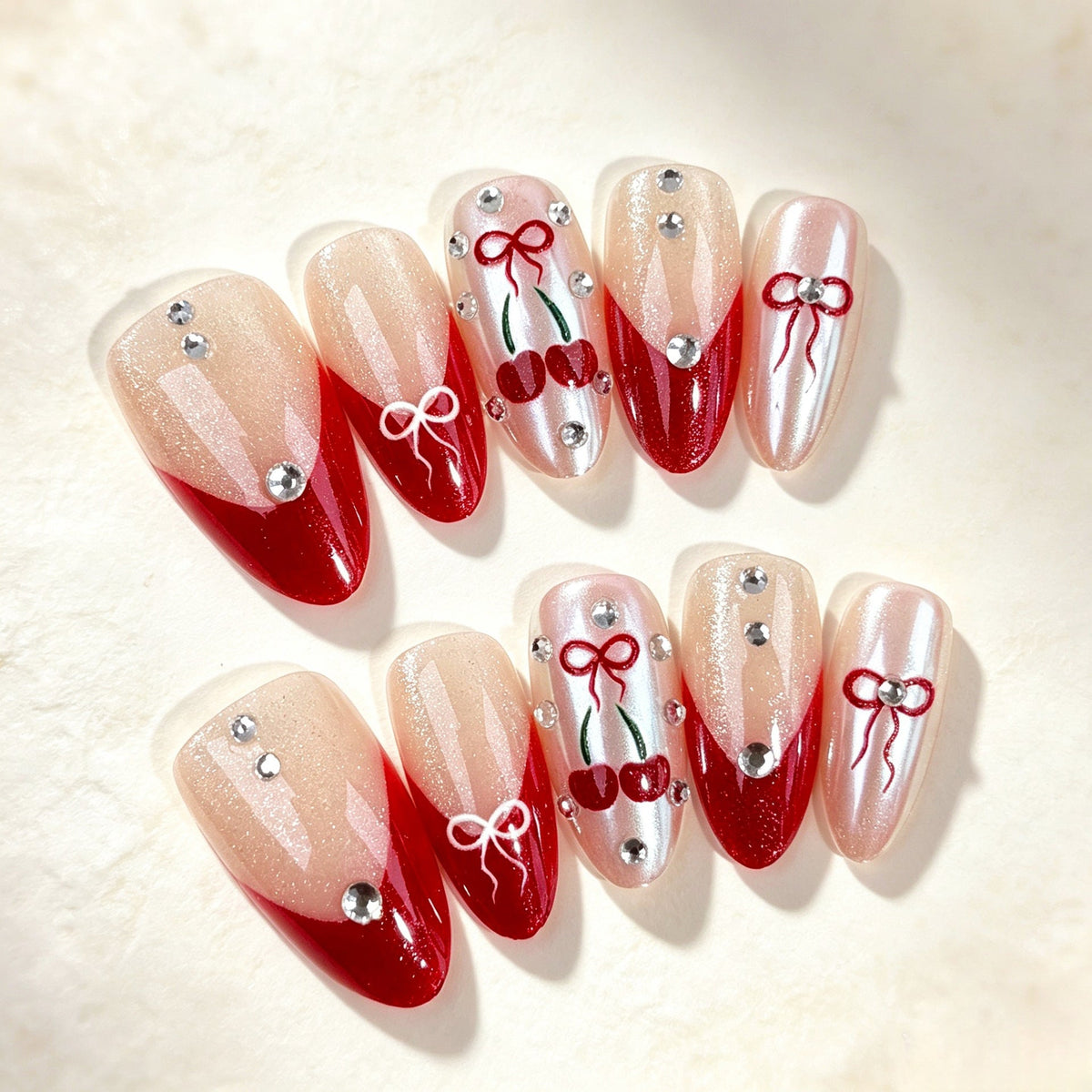 Elegant Decorative Press-On Nail Set — product view 1