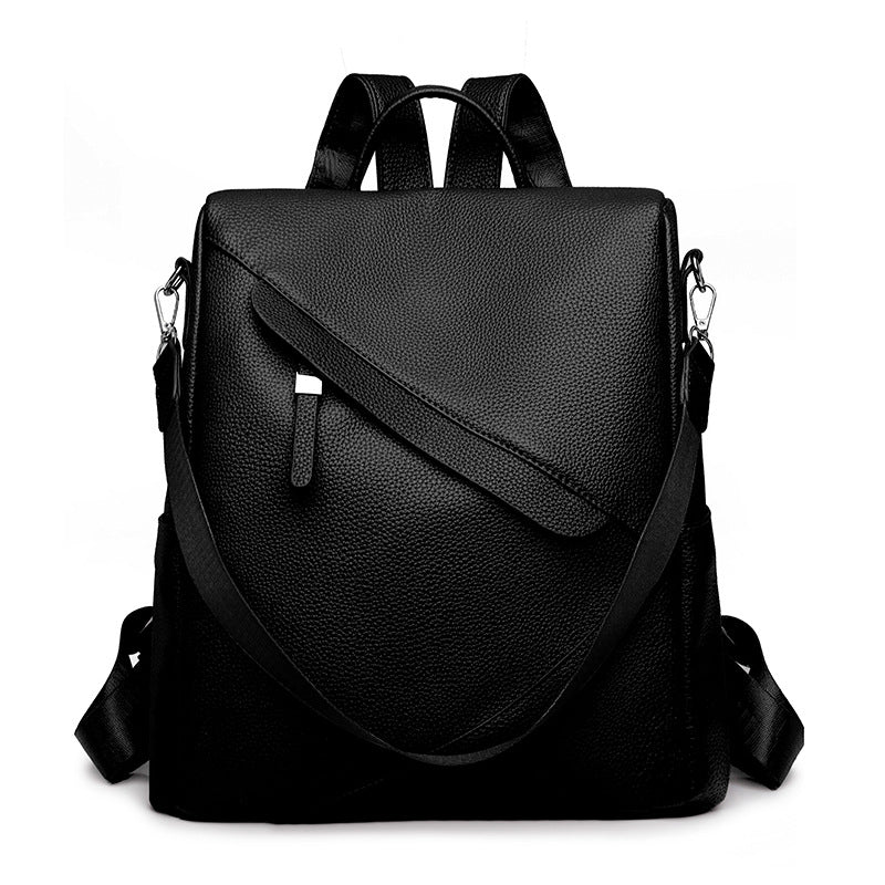 Elegant Leather Laptop Backpack LoungeYard — product view 6