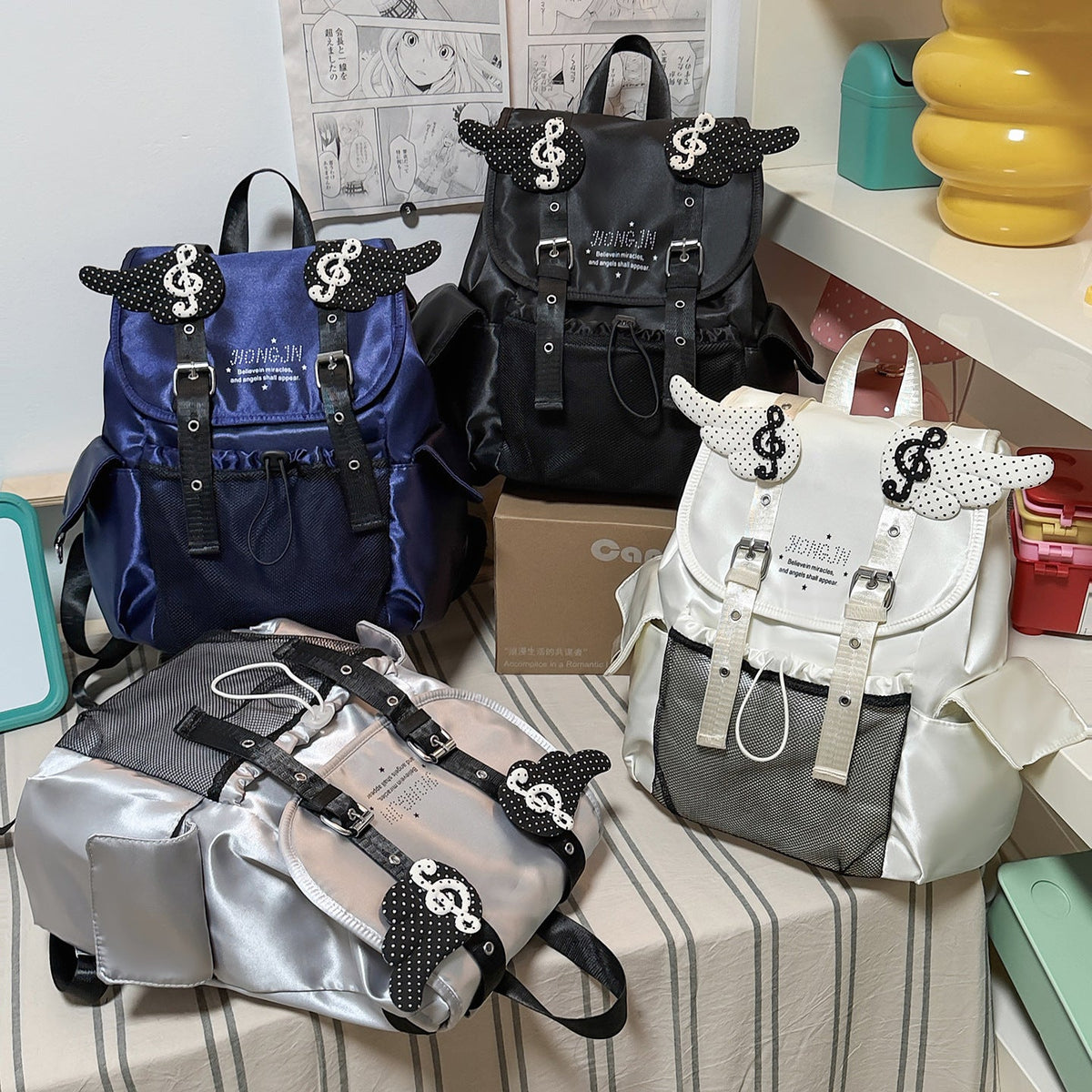 Fun-Themed Musical Notes Backpack LoungeYard — product view 4