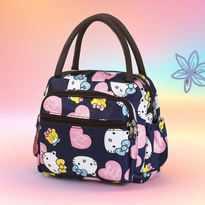 Cat Print Insulated Lunch Bag LoungeYard — product view 7