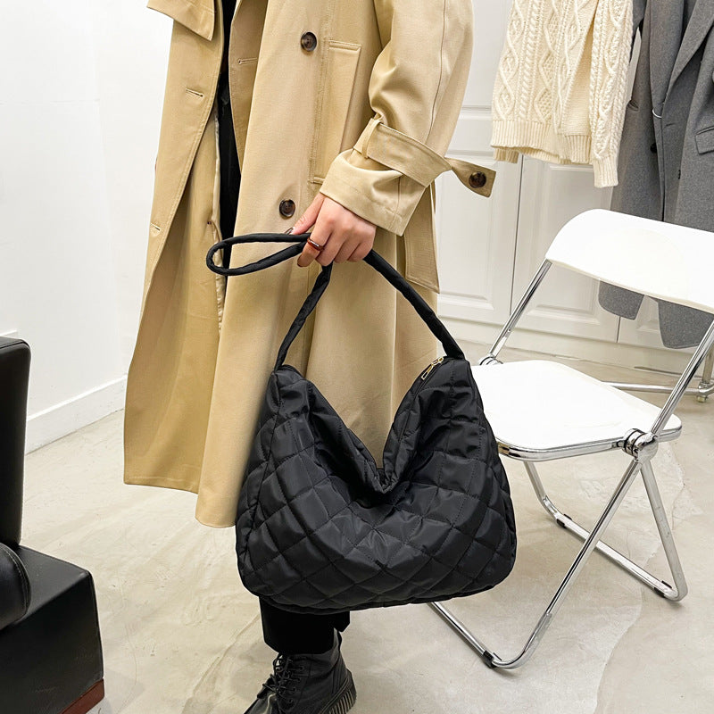 Quilted Hobo Handbag — product view 6