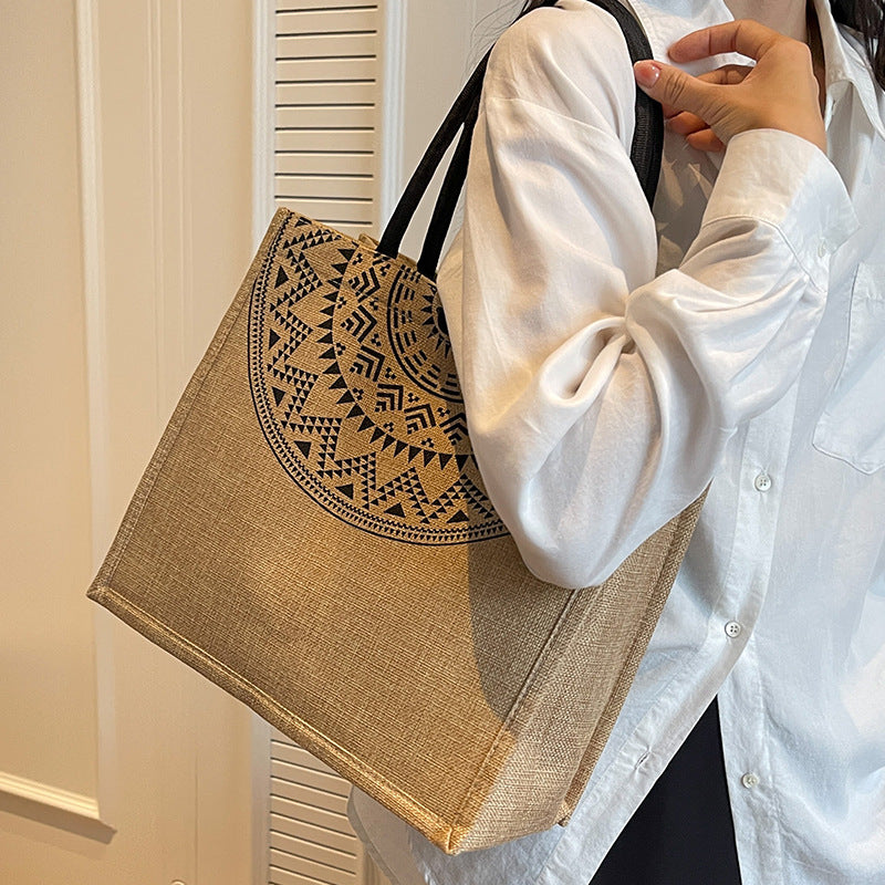 Eco-Friendly Jute Shopping Tote Bag — product view 4
