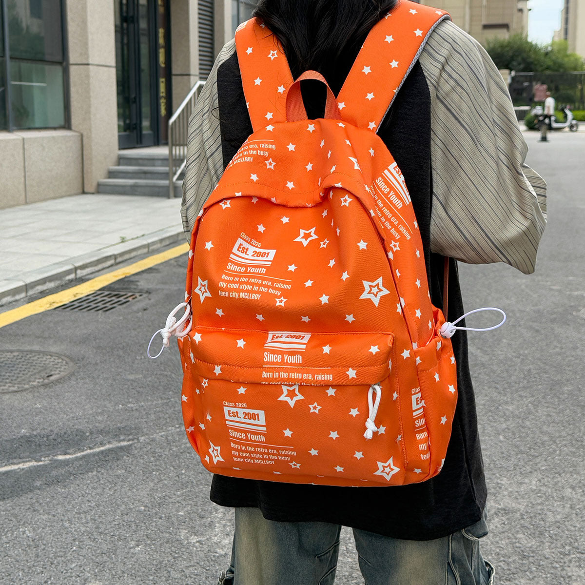 Star-Patterned Backpack LoungeYard — product view 3