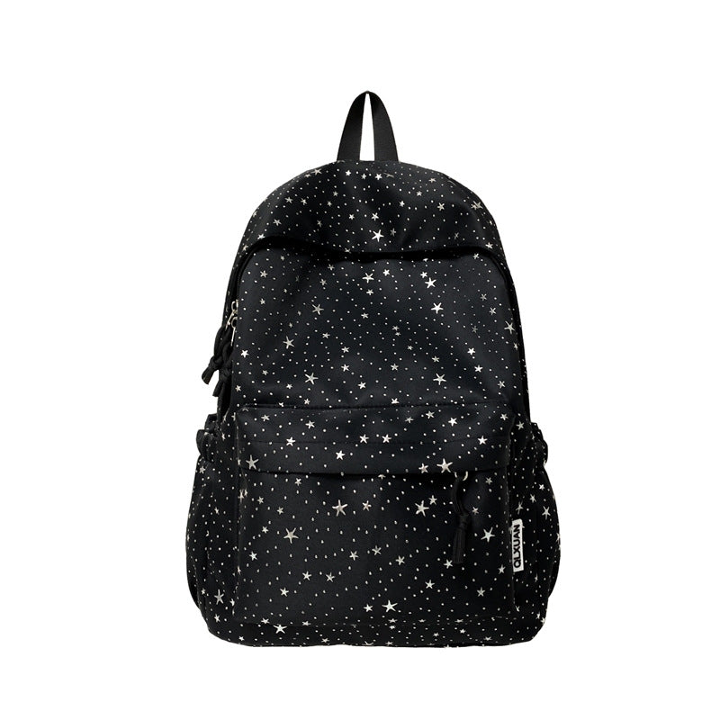 Star-Printed Casual Backpack LoungeYard — product view 4