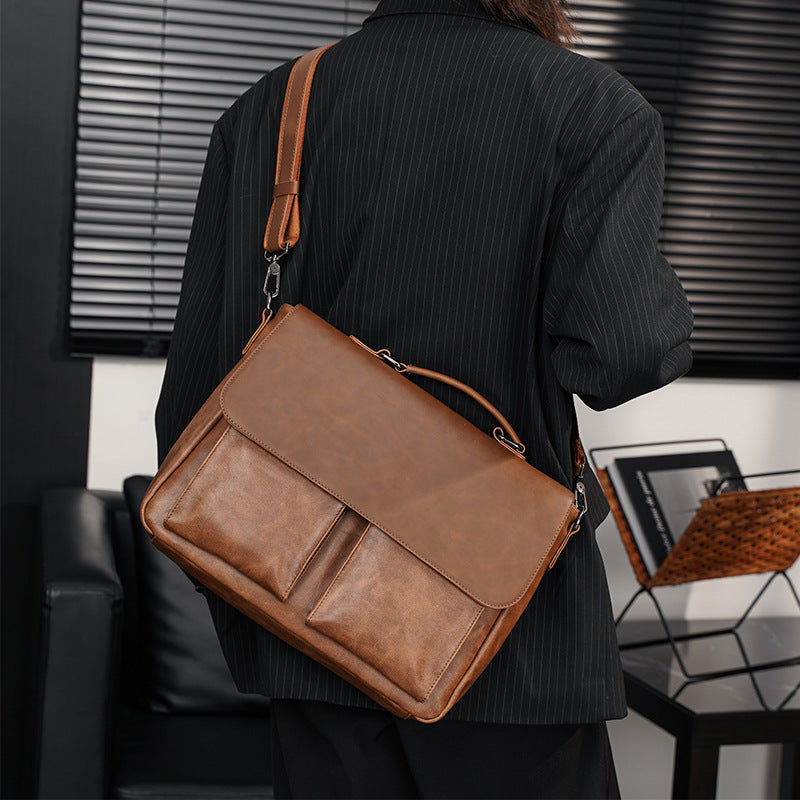 Stylish briefcase with multiple compartments LoungeYard — product view 3