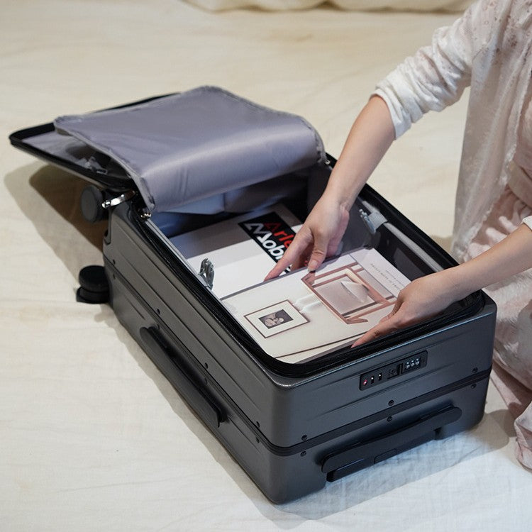 Sleek Spinner Carry-On Suitcase — product view 2