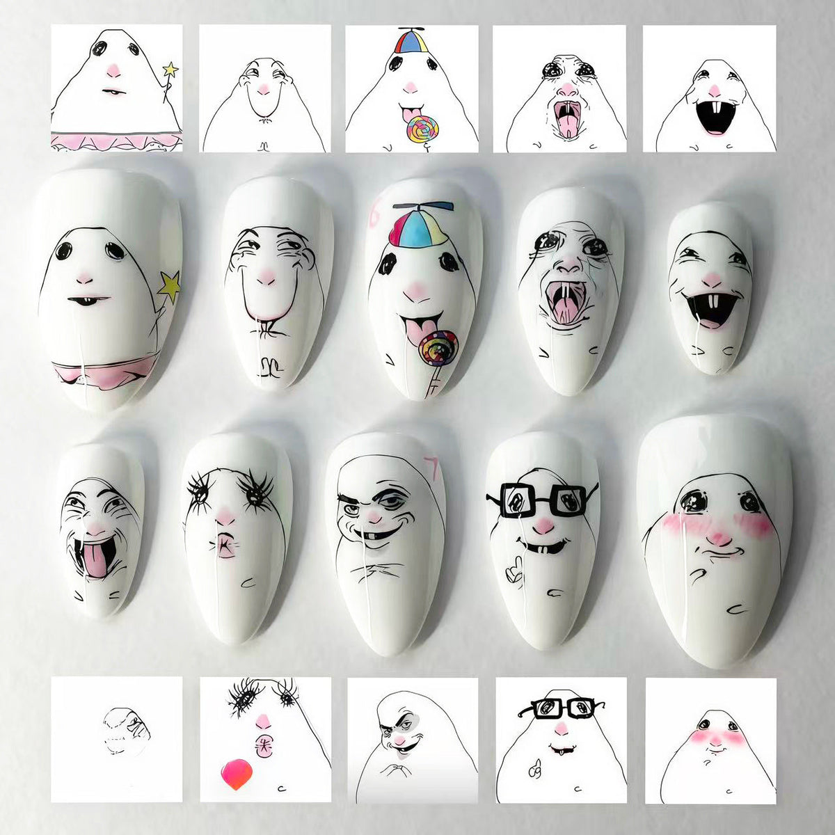 Creative Character-Inspired Press-On Nail Kit — product view 1