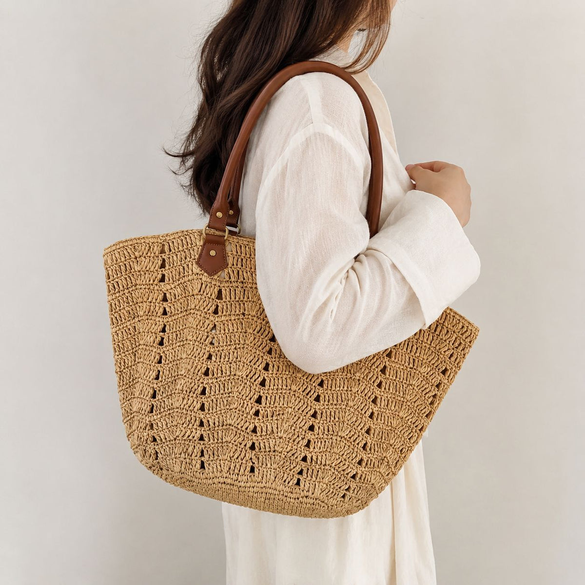 Handbag in Unique Braided Design LoungeYard — product view 4