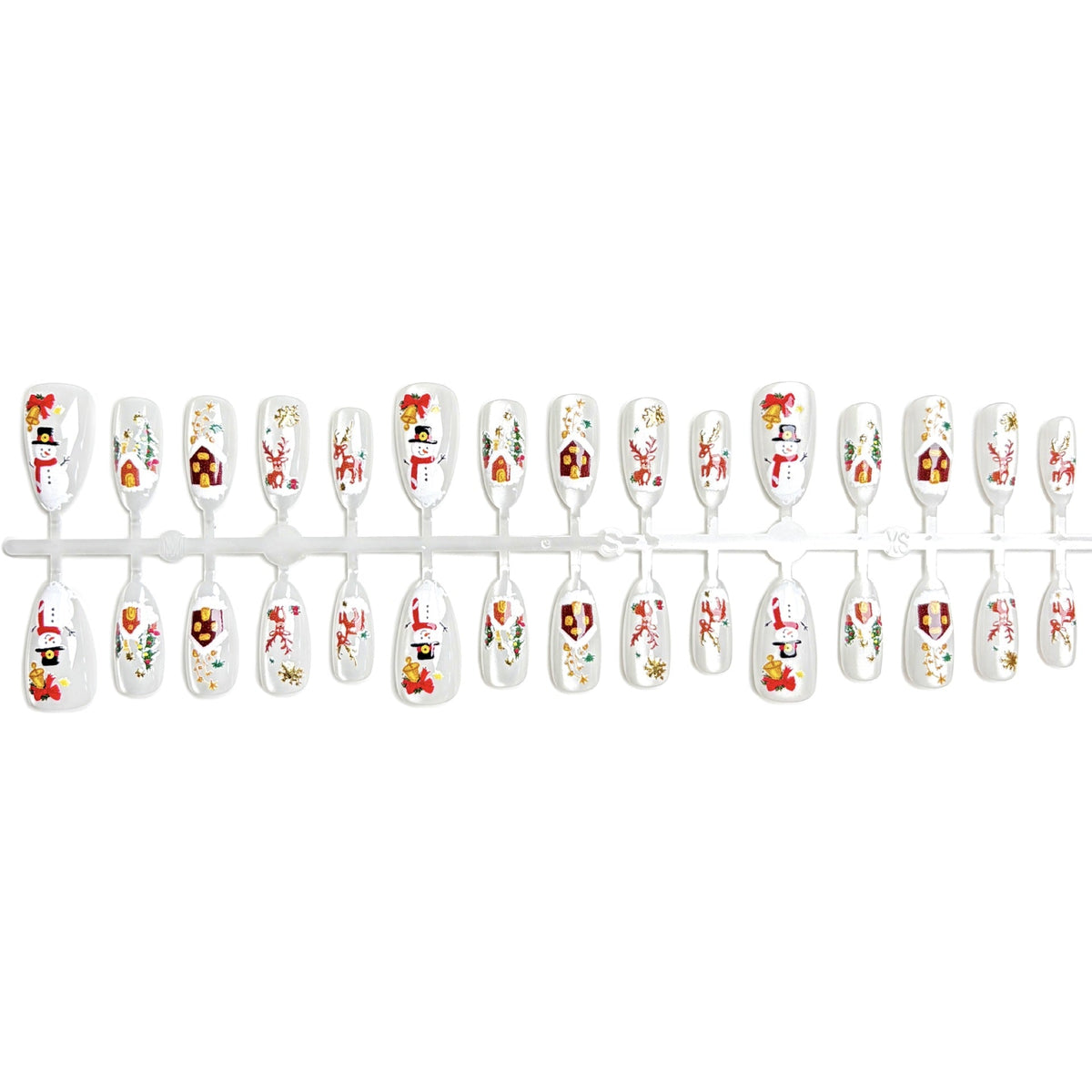 Festive Holiday-Themed Press-On Nail Set — product view 4