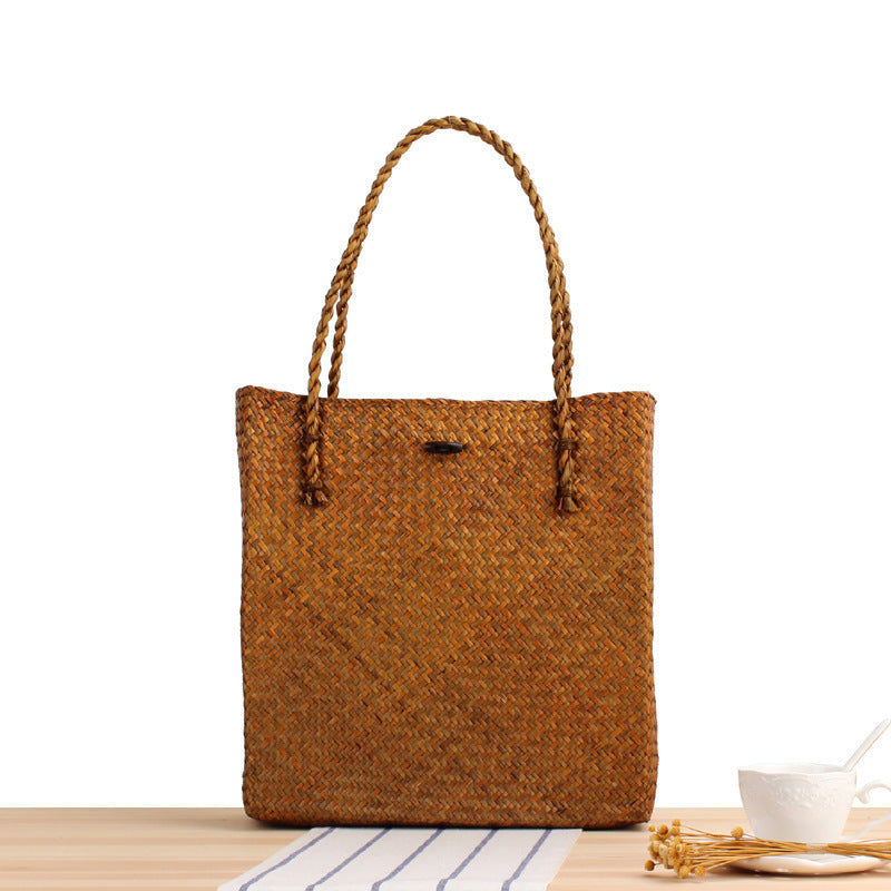 Braided Tote Bag with Two Sturdy Handles LoungeYard — product view 7