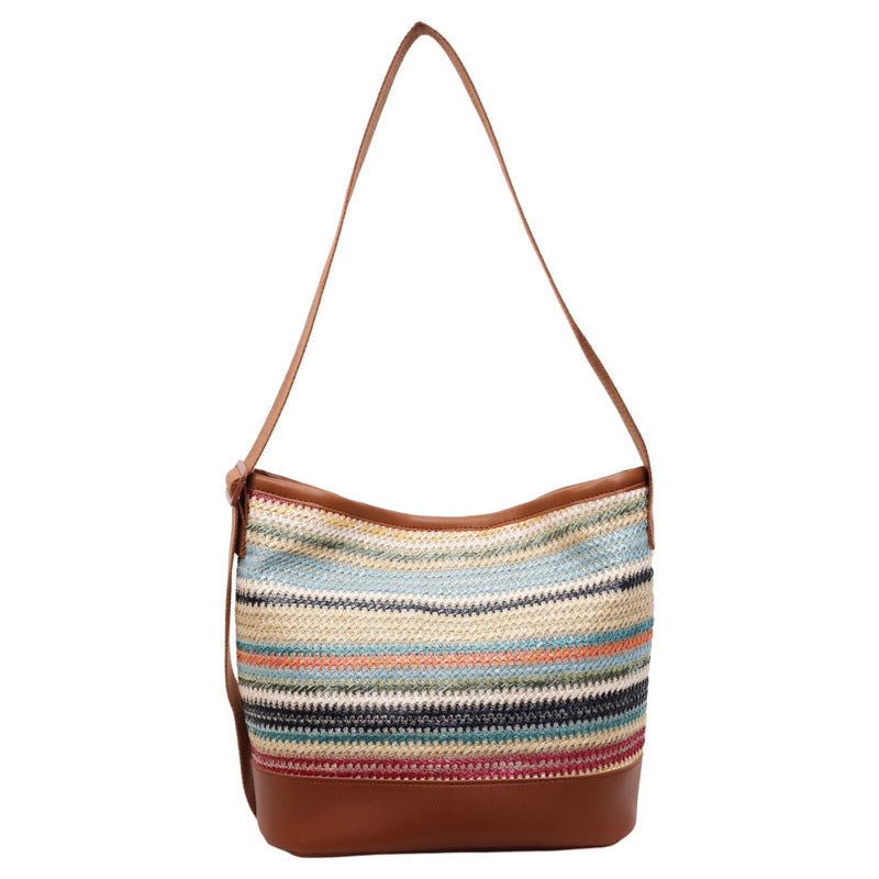Boho Chic Woven Shoulder Bag — product view 6