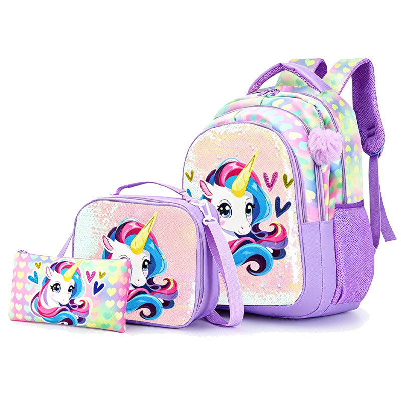Mermaid Design Multi-Piece Backpack Set — product view 4