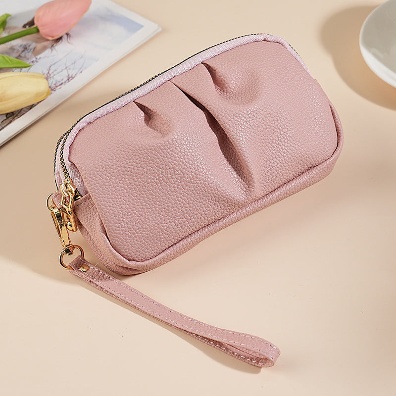 Textured Zippered Clutch Pouch — product view 4