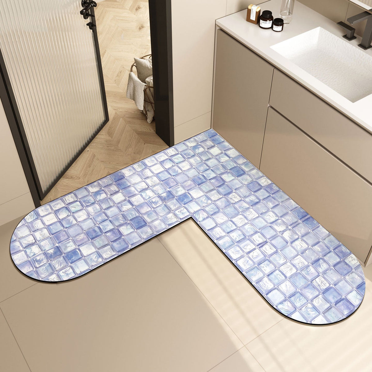 Memory Foam U-Shaped Bath Mat — product view 2