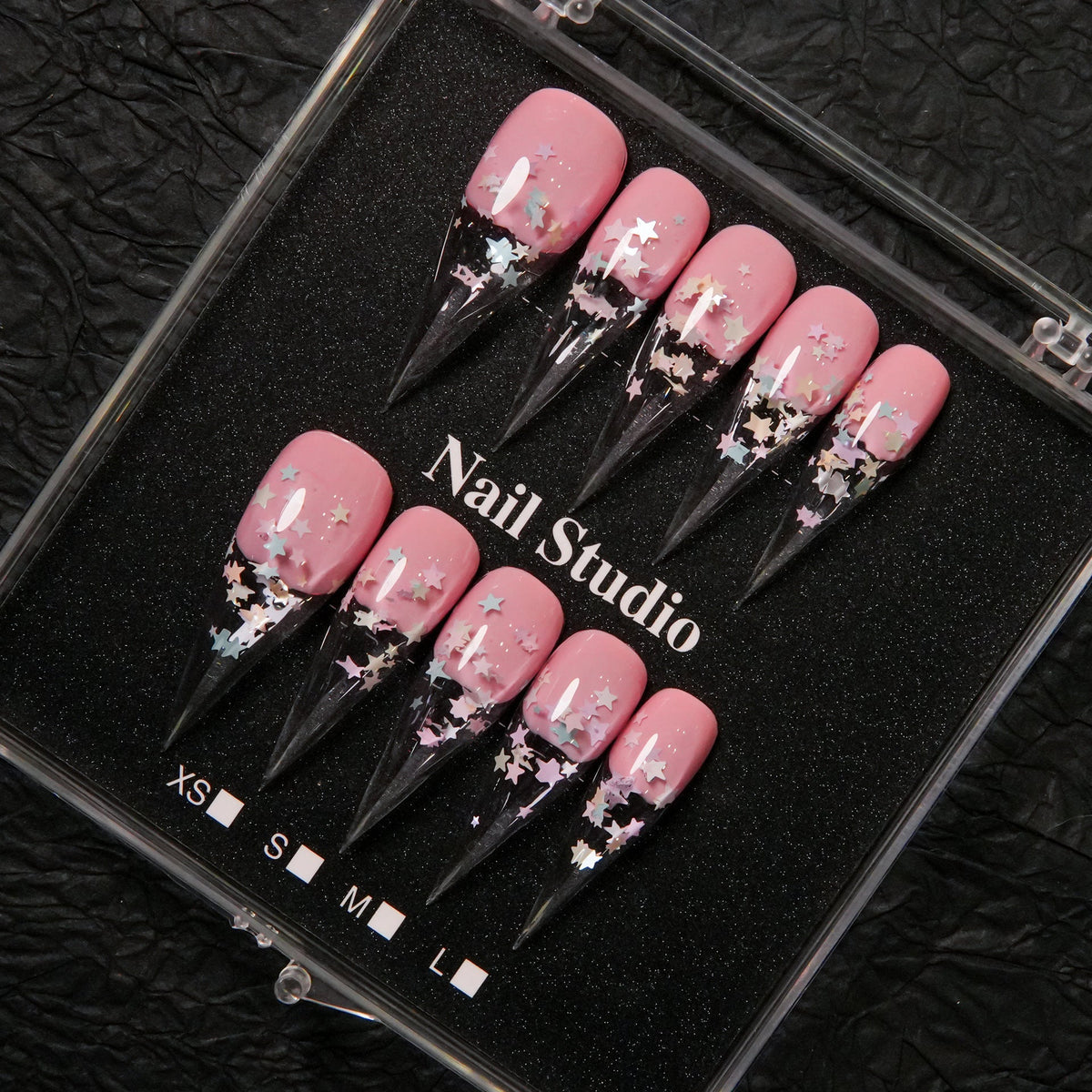 Starry Glamour Stiletto Press-On Nails — product view 4