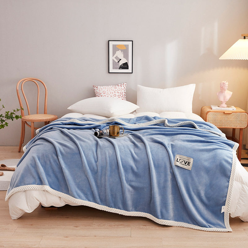 Women soft plush blanket with playful design LoungeYard — product view 6