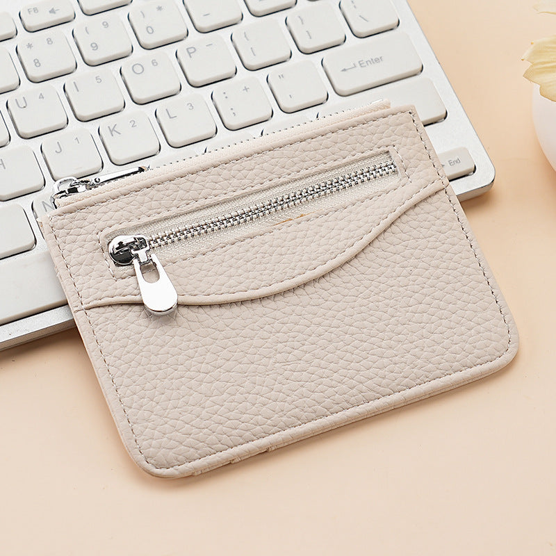 Textured Leather Cardholder — product view 1
