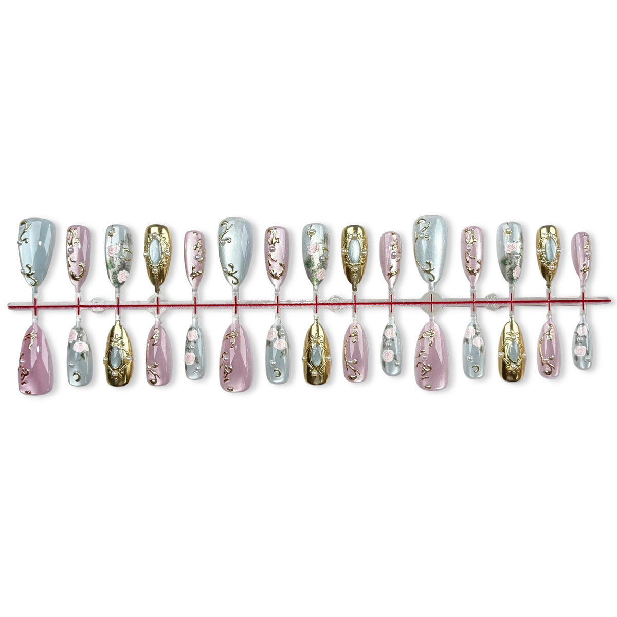 Floral Design Press-On Nails — product view 5
