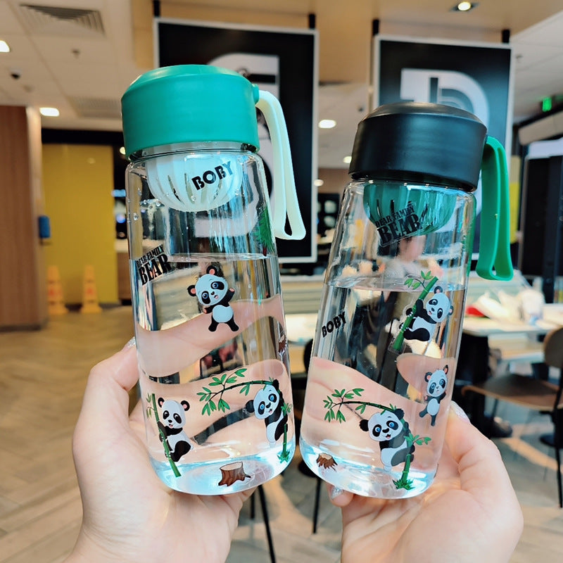 Ladies Playful Water Bottle with Cheerful Panda Design LoungeYard — product view 2