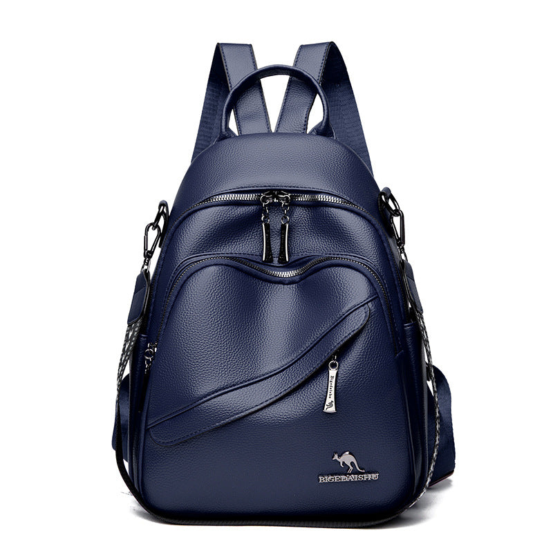Premium Leather Multi-Functional Backpack — product view 2