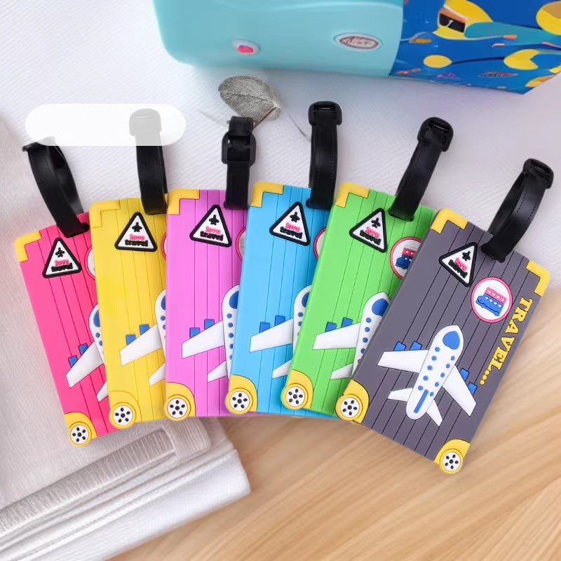 Fun Airplane-Themed Luggage Tag LoungeYard — product view 7