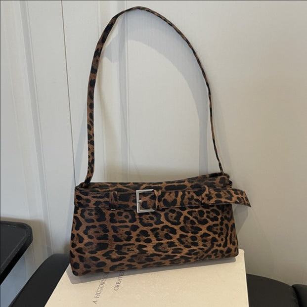 Chic Structured Leopard Print Handbag — product view 6