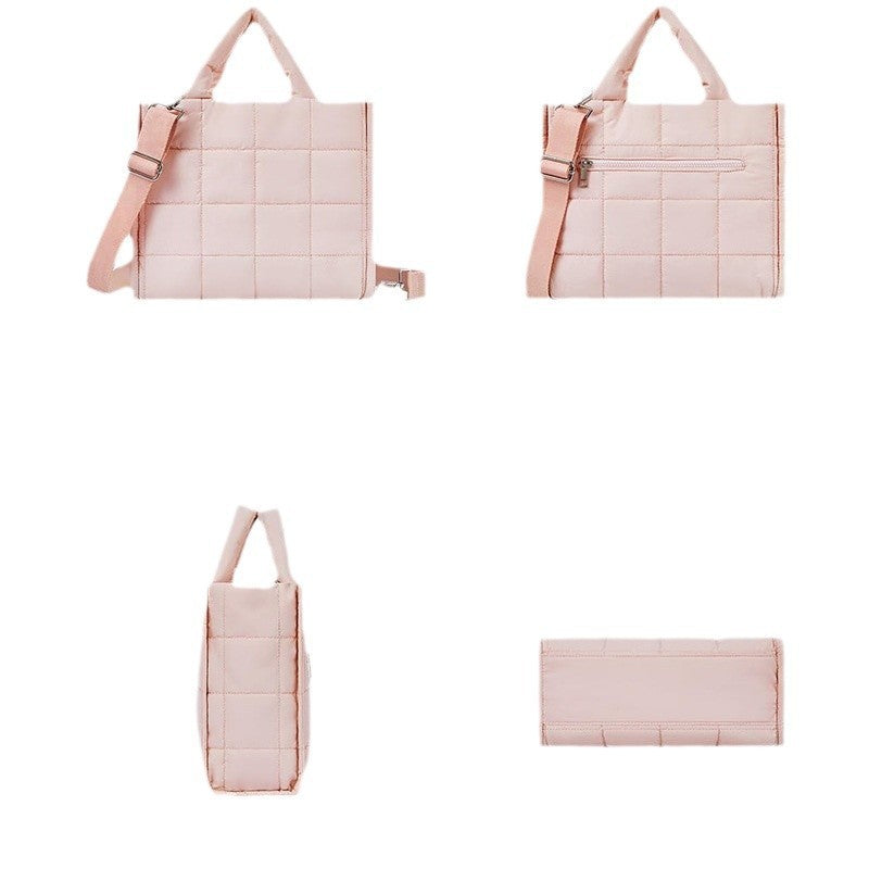 Fashionable Shoulder Bag Made of Quilted Material LoungeYard — product view 5