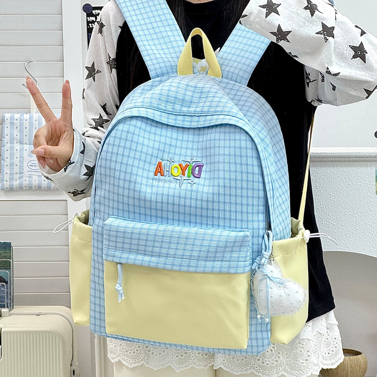 Playful Patterned Backpack LoungeYard — product view 3