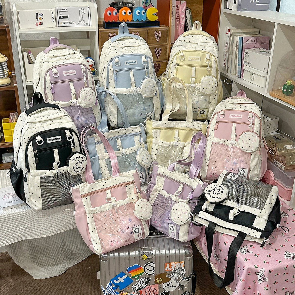 Multi-Functional Printed Backpack LoungeYard 1791204939 — product view 4