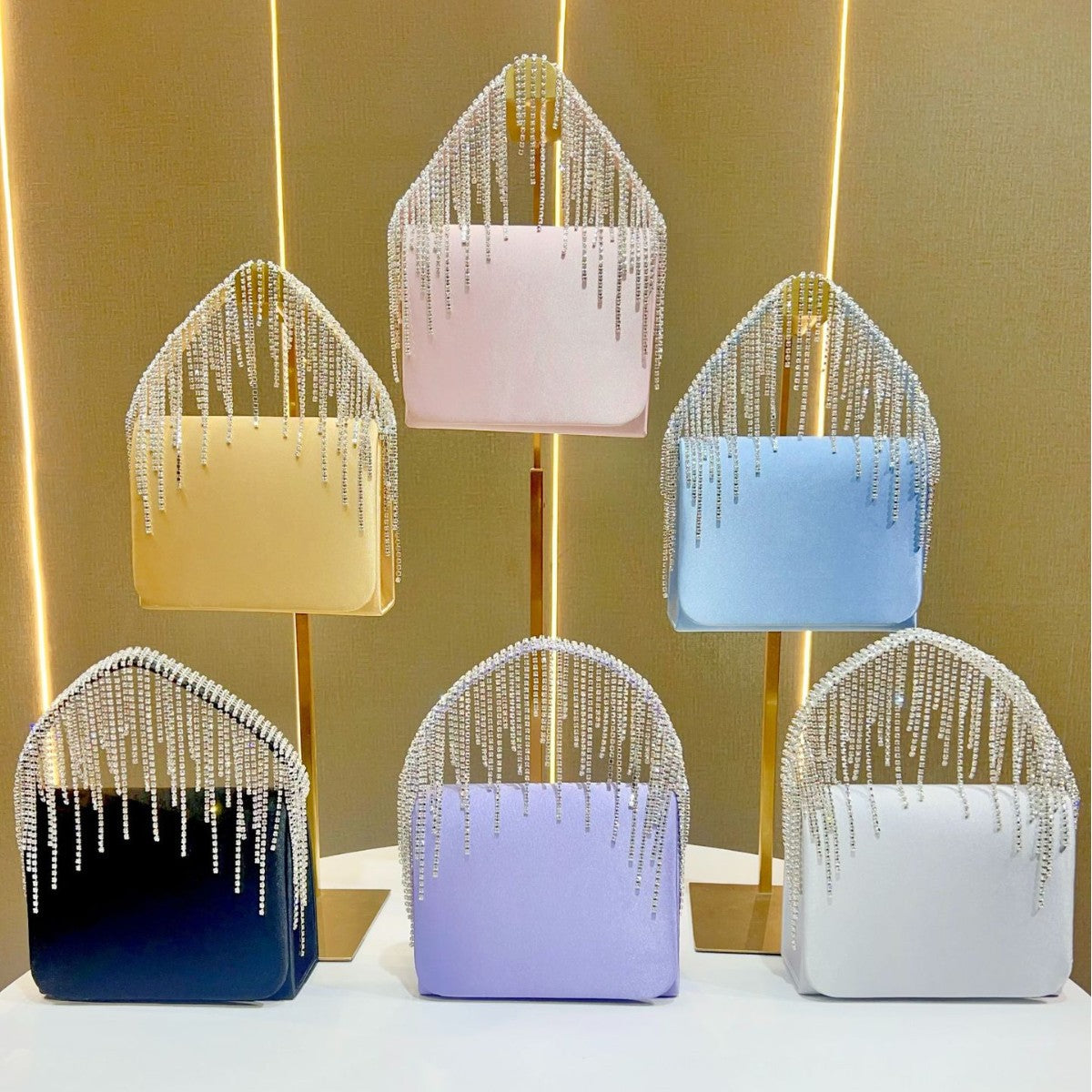 Crystal-Embellished Glam Clutch — product view 4