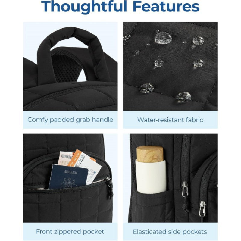 Padded everyday backpack with multiple compartments LoungeYard — product view 5