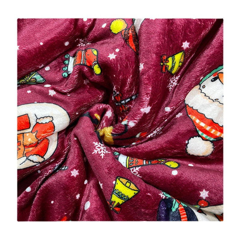 Christmas-Themed Plush Blanket — product view 5
