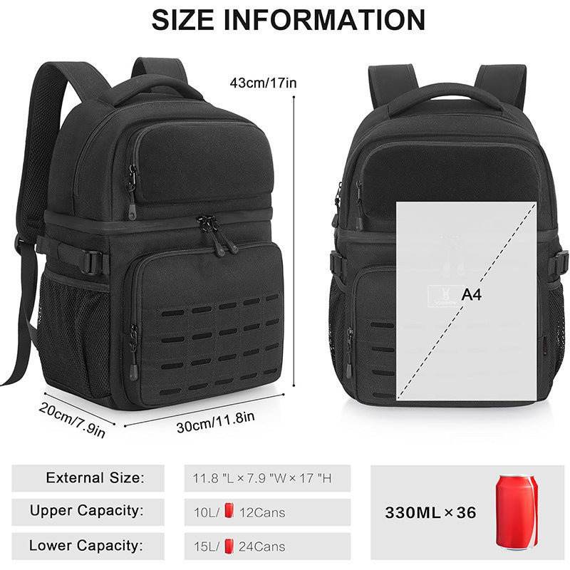 Multifunctional Tactical Backpack with Modular Compartments LoungeYard — product view 2