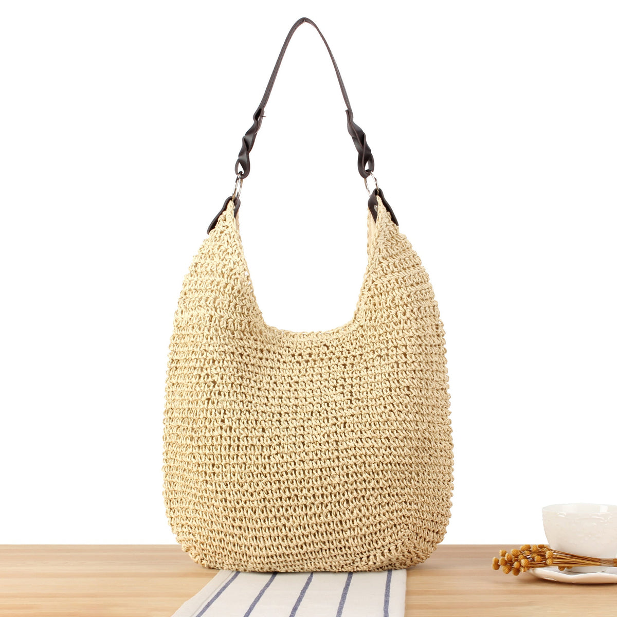 Hobo Handbag Made of Natural Material LoungeYard — product view 6
