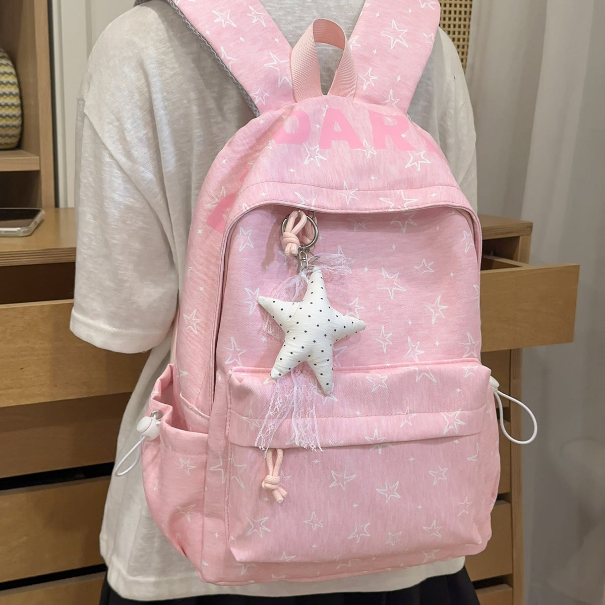 Fun Star-Embellished Backpack LoungeYard 1791205116 — product view 3
