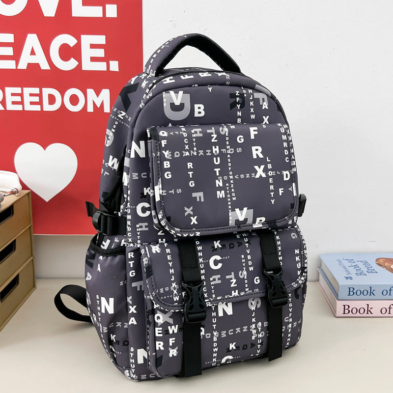 Graphic Print Backpack LoungeYard — product view 7