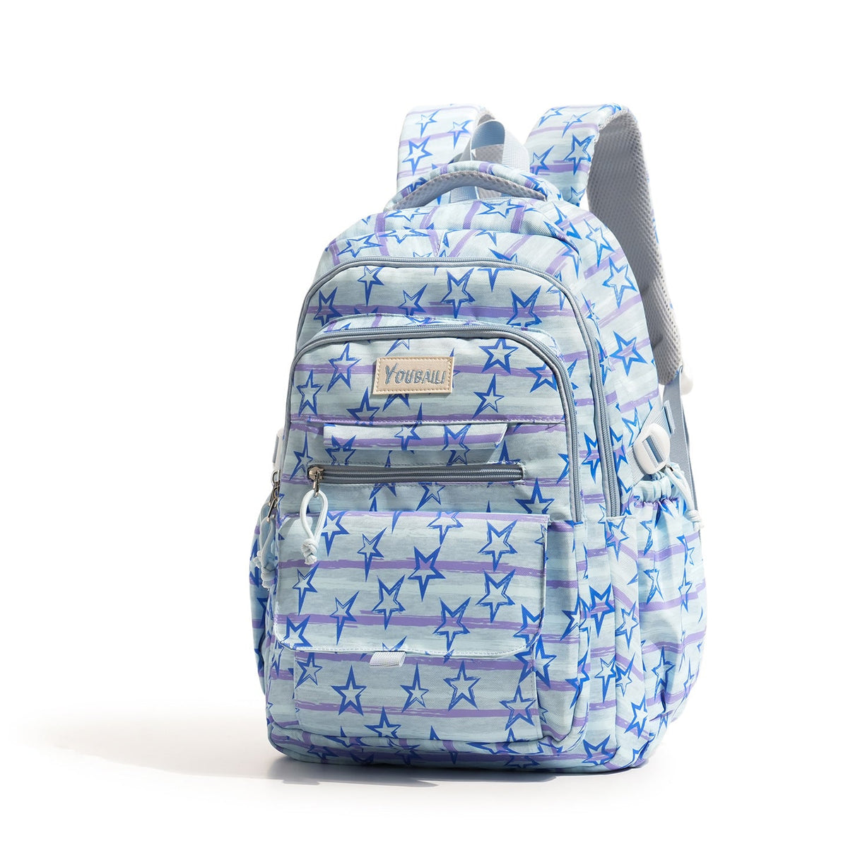 Fun Star-Patterned School Backpack LoungeYard — product view 5