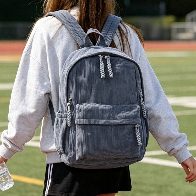 Corduroy Chic Backpack LoungeYard — product view 2
