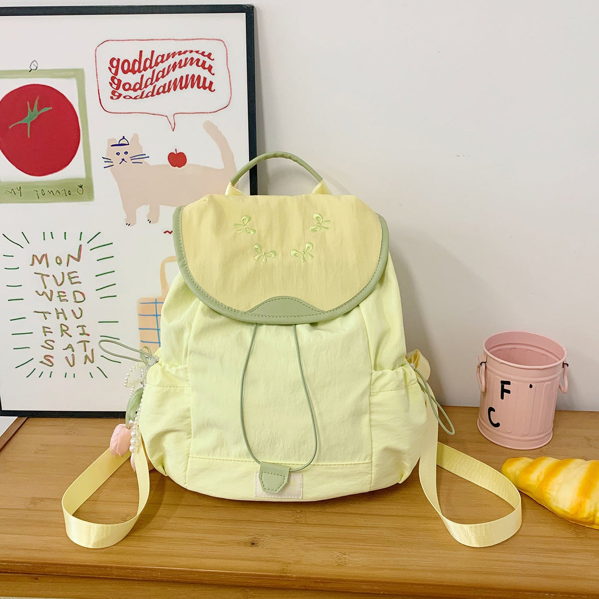 Fun Fruit-Themed Drawstring Backpack LoungeYard — product view 7