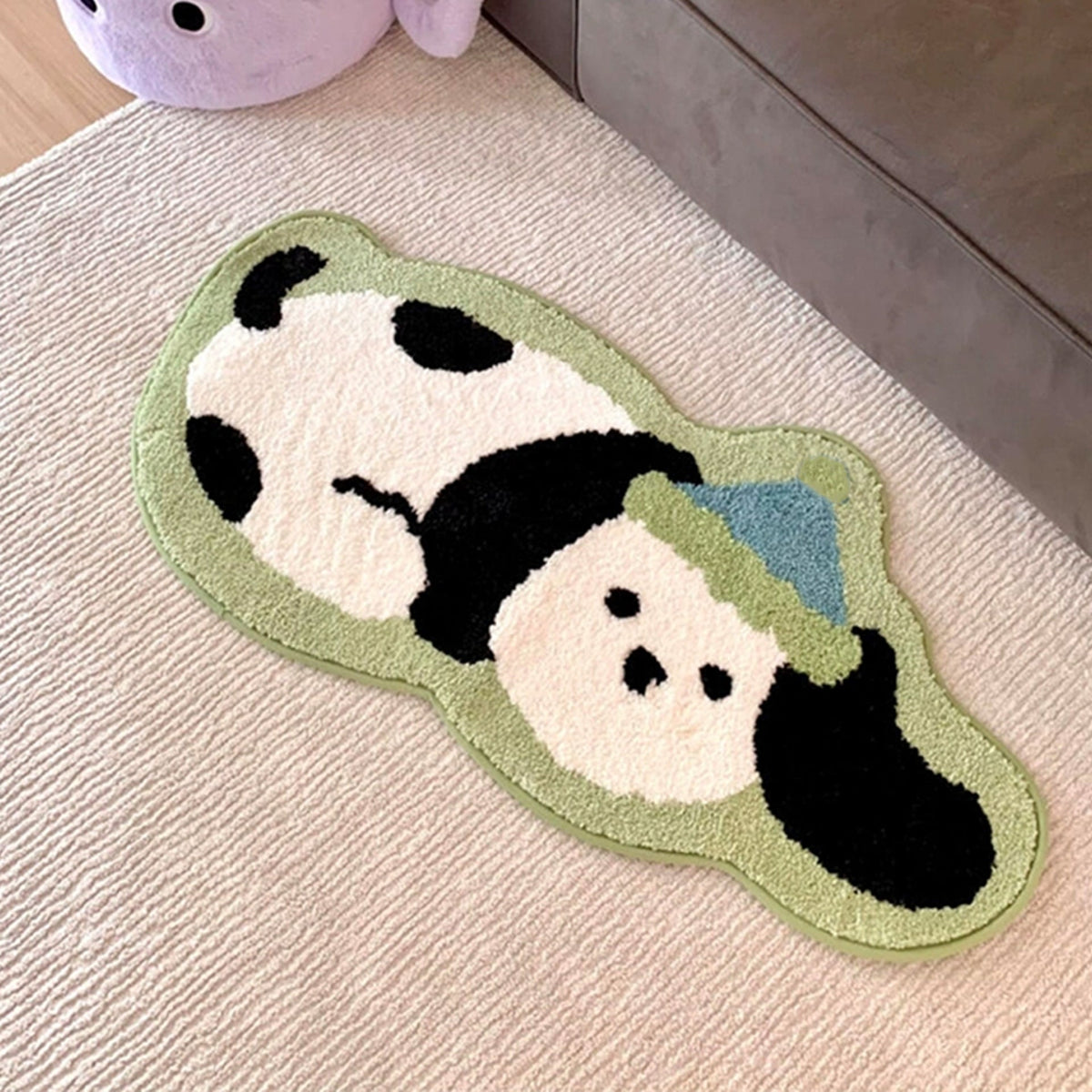 Cute Cartoon Dog-Themed Bath Mat LoungeYard — product view 2