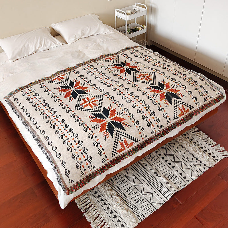 Bohemian Patterned Throw Blanket — product view 4