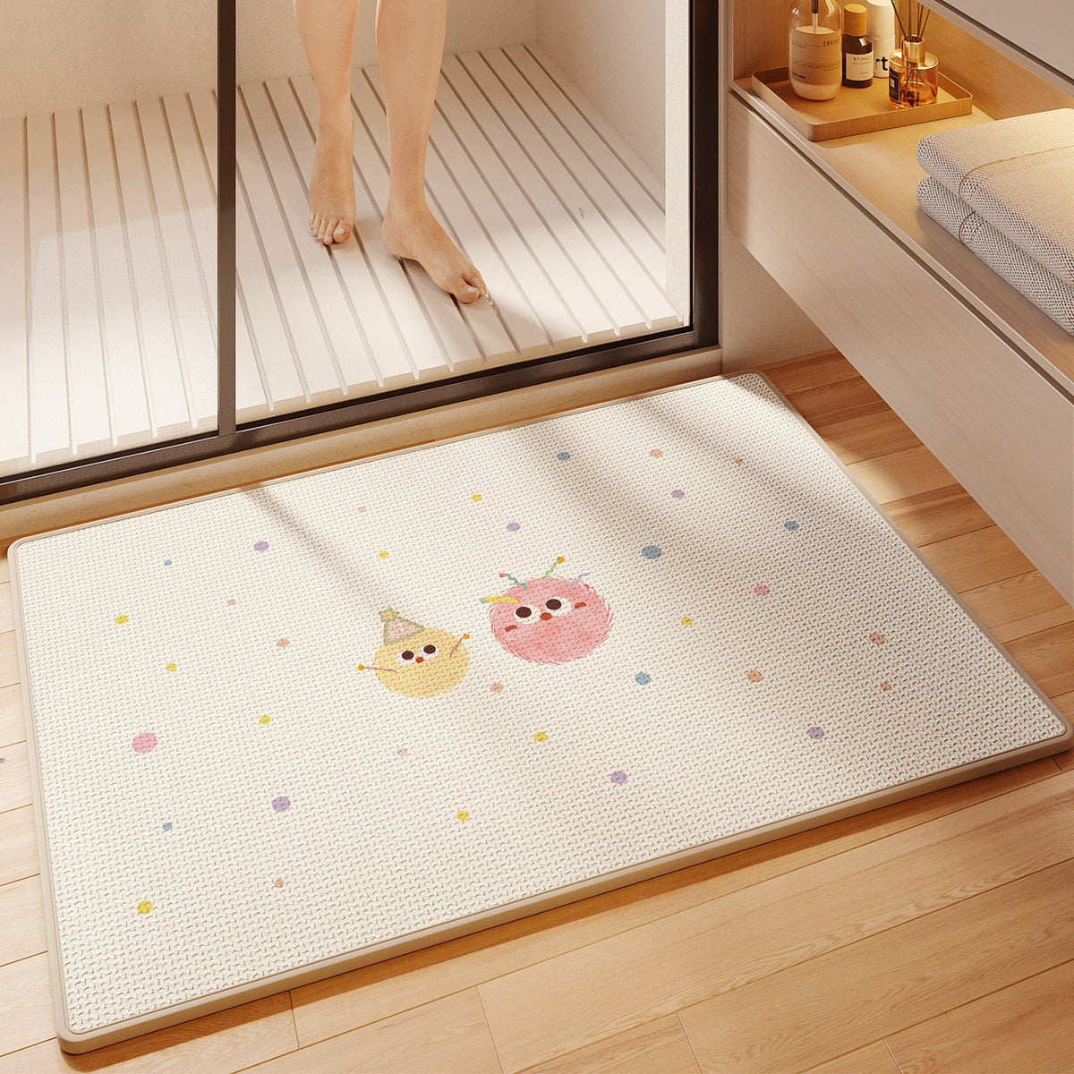 Fun-Themed Absorbent Bath Mat — product view 3
