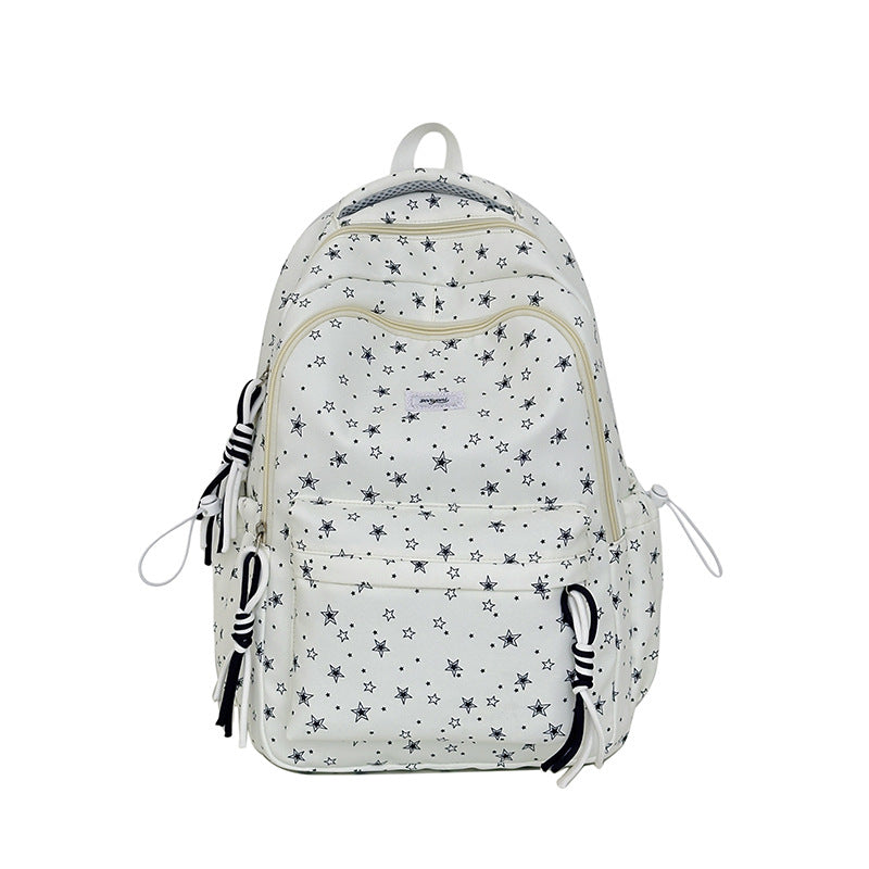 Fun Star-Embellished Student Backpack LoungeYard — product view 5