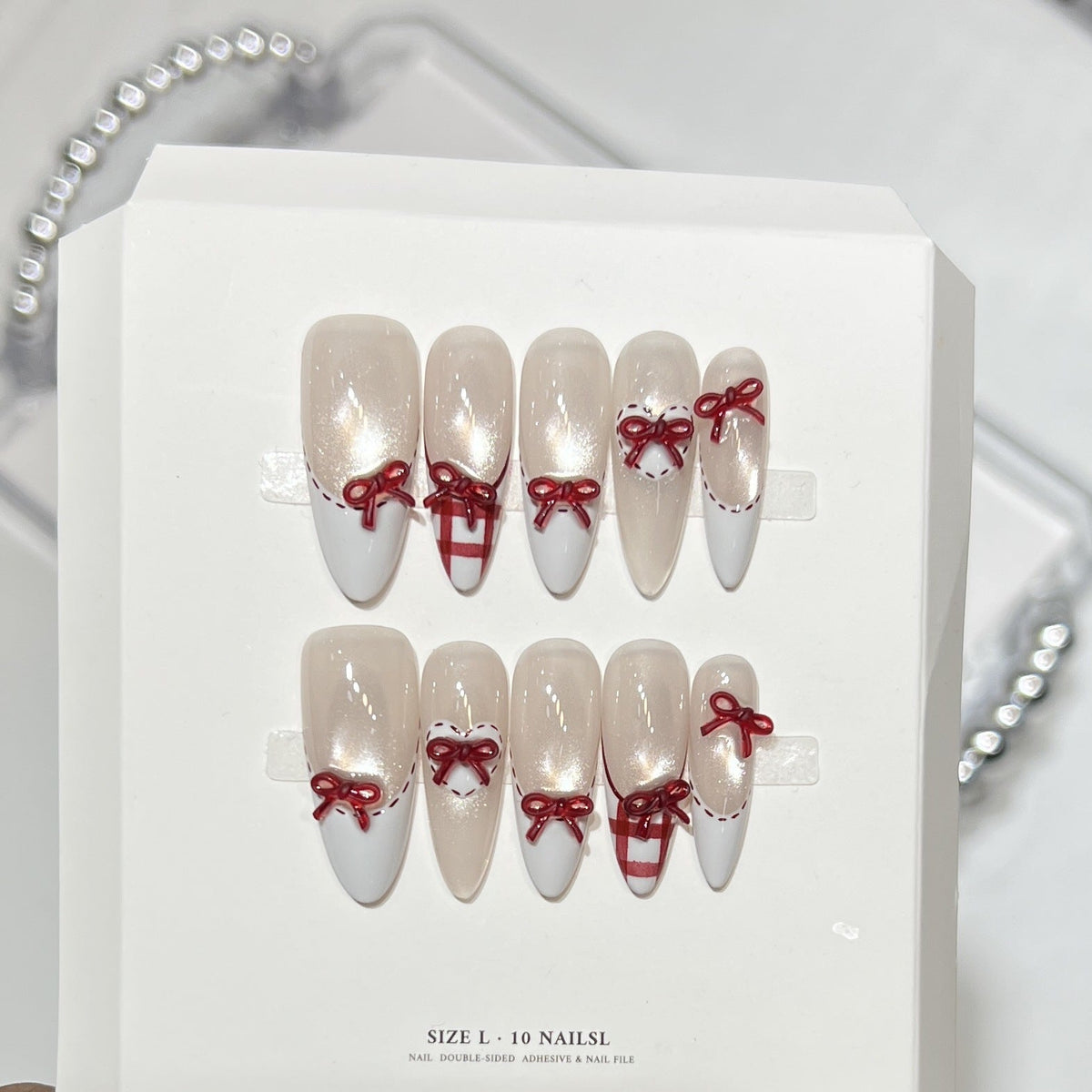Holiday Themed Decorative Press-On Nail Set — product view 1